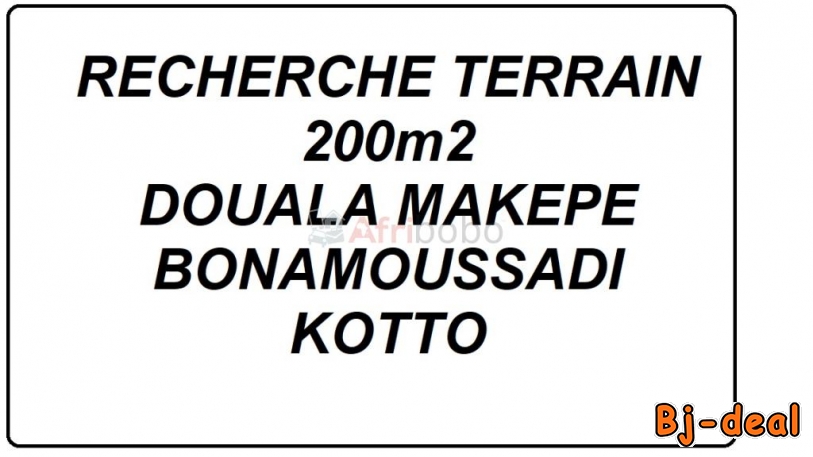 Main image of RECHERCHE TERRAIN 200m2 DOUALA MAKEPE BONAMOUSSADI