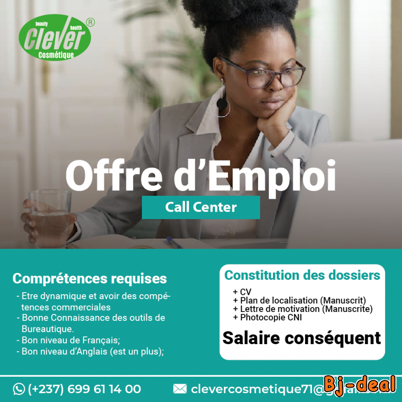 Image principale de Offre d'emploi Fille Call Center