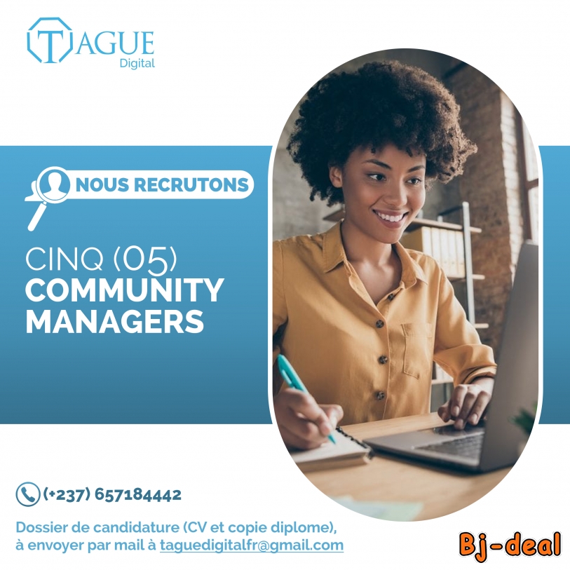 Main image of Nous recrutons 05 Community Manager