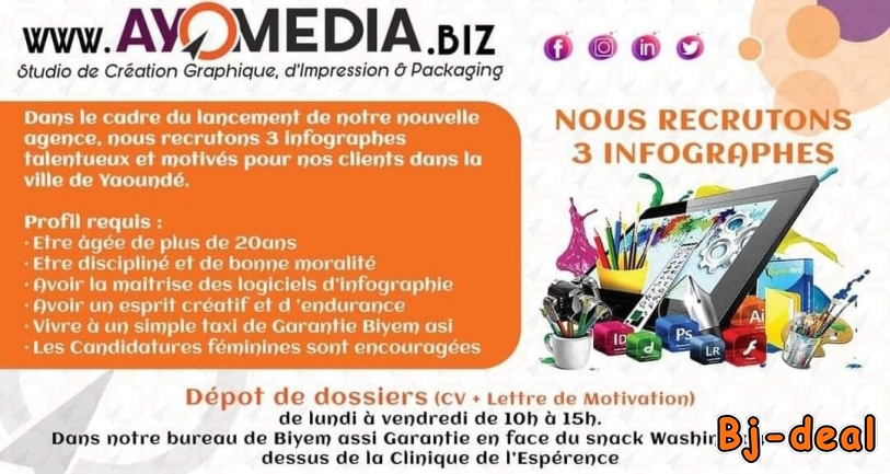 Image principale de RECRUTEMENT DE 3 INFOGRAPHES