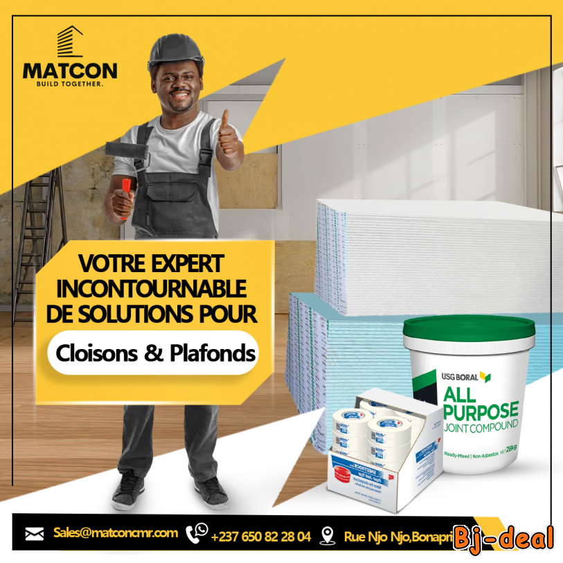 Image principale de Placoplâtres et accesoires pour plafonds