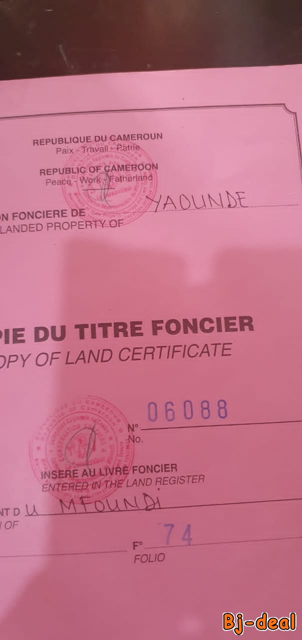 Main image of Terrain titré en vente Yaoundé
