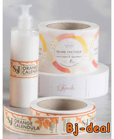 Image principale de conception étiquette produit