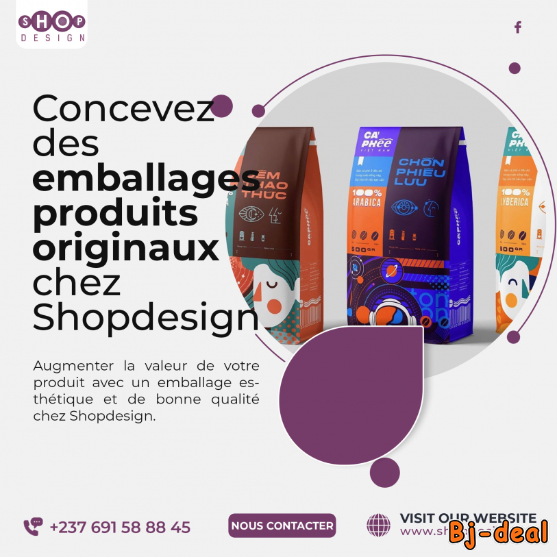 Image principale de Conception de vos emballages de produit