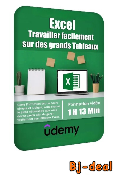 Image principale de Excel Travailler facilement sur de grands tableau