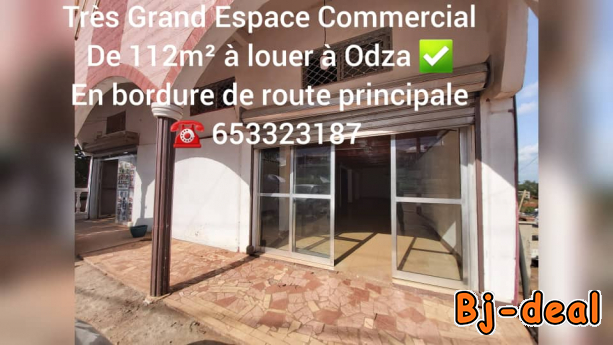 Image principale de Grand Espace Commercial de 112m2 avec Mezzanine