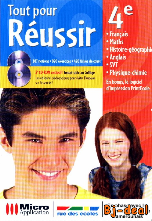 Image principale de Tout Pour Réussir 4eme - Micro Application