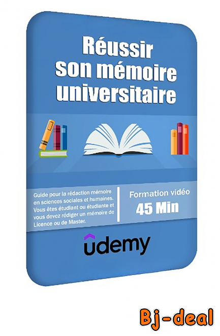 Image principale de REUSSIR SON MEMOIRE UNIVERSITAIRE - 45 MIN - MP4