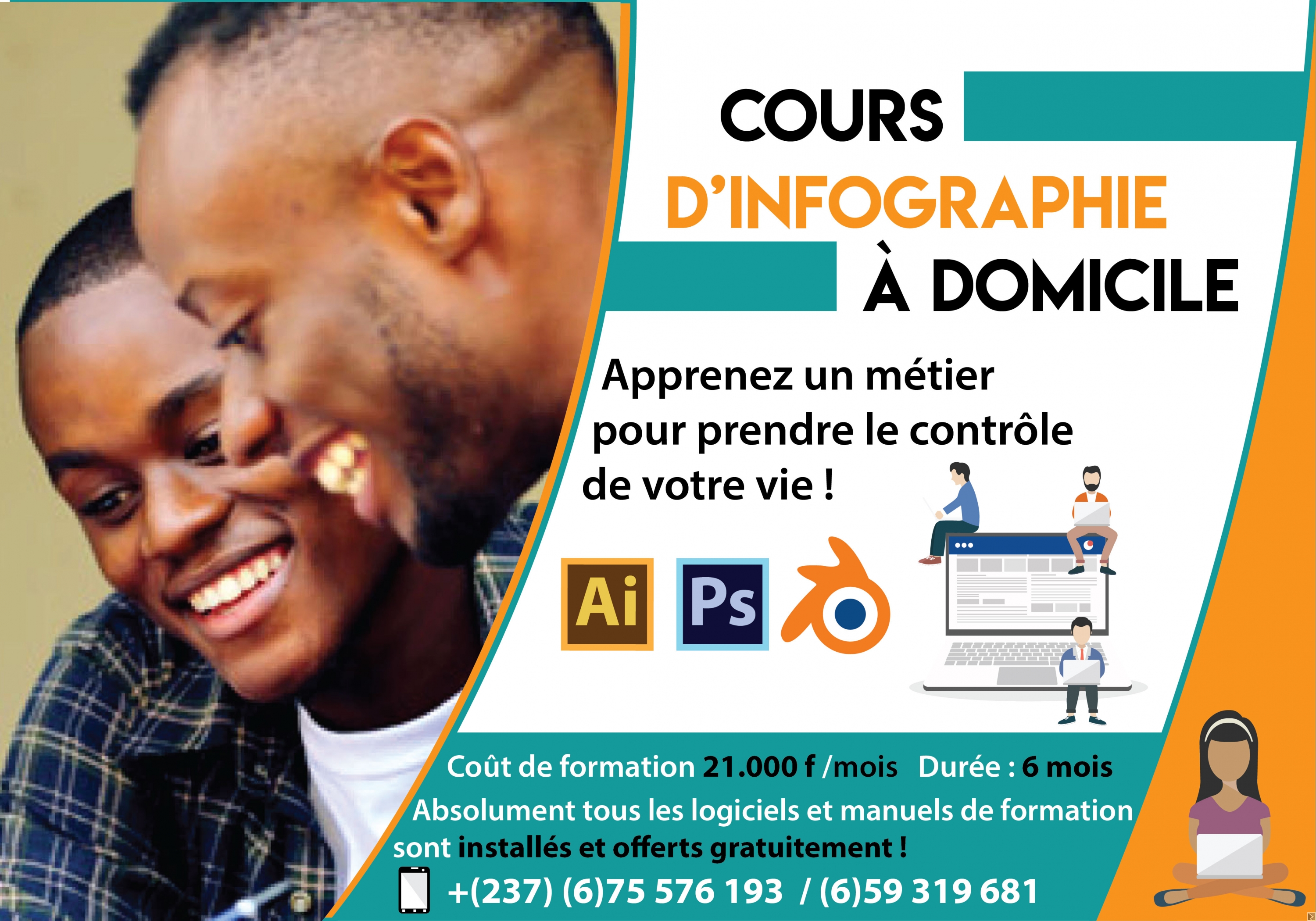 Main image of COURS D'INFOGRAPHIE A DOMICILE