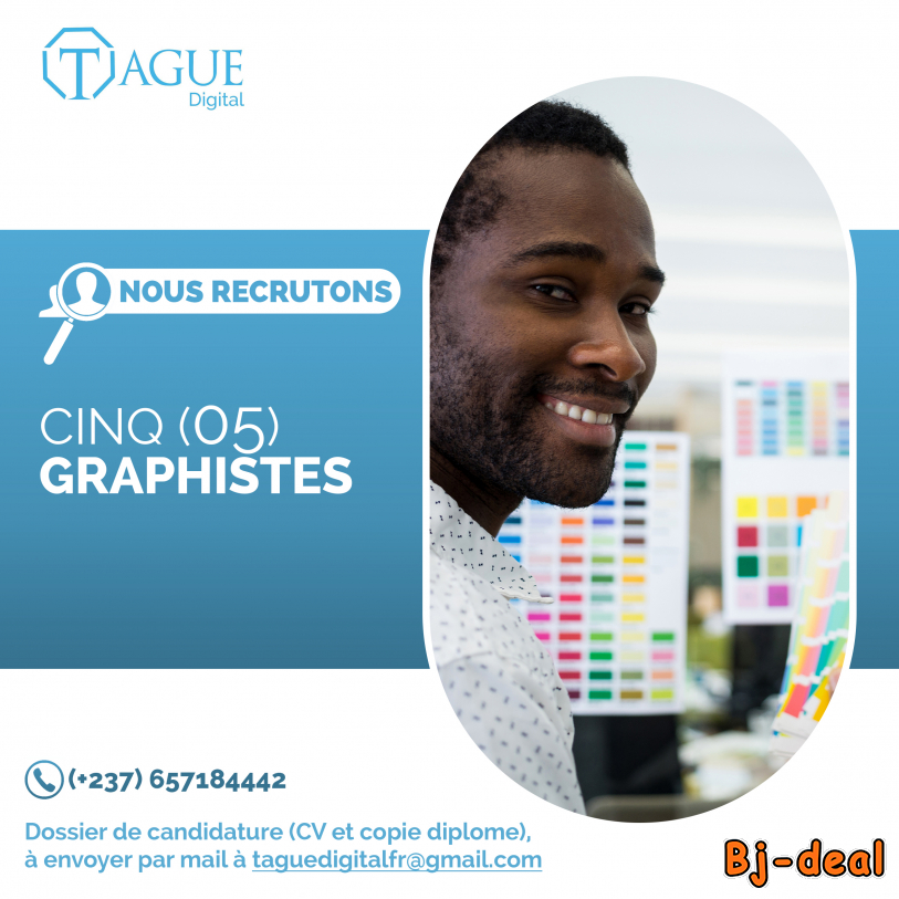 Image principale de Nous recrutons 05 Graphistes
