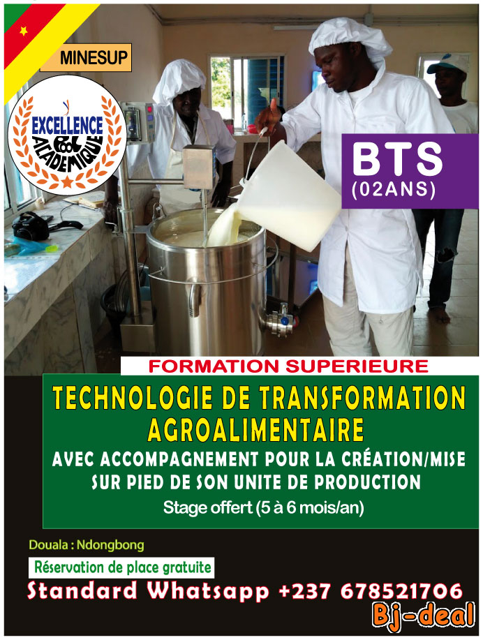 Main image of BTS TECHNOLOGIE DE TRANSFORMATION AGROALIMENTAIRE