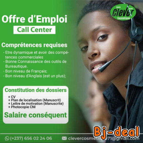 Main image of Offre Emploi Fille Call Center