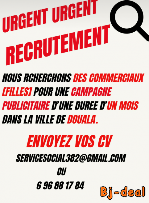 Main image of Recrutement des Commerciaux filles