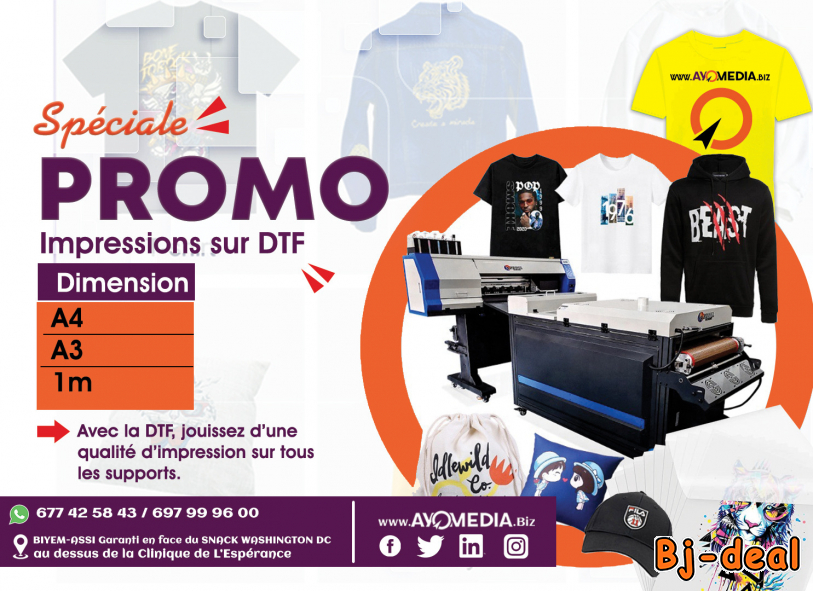 Image principale de IMPRESSION NUMERIQUE DE QUALITE CHEZ AYOMEDIA