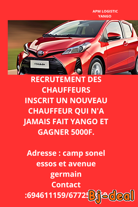 Image principale de Recrutement des chauffeurs et challenge