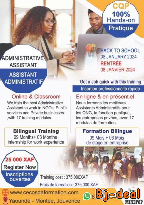 Image principale de Devenez Assistant administratif bilingue en  1 an