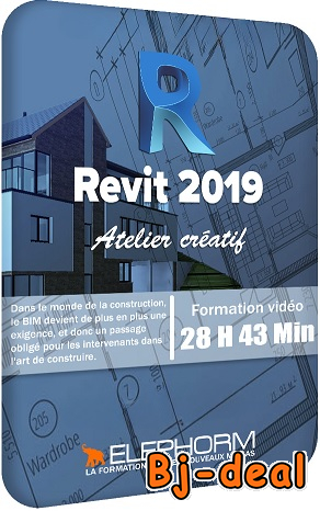 Image principale de Apprendre Revit 2019  Atelier créatif 28h 43m