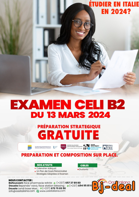 Main image of EXAMENS CELI B2 DU 13 MARS 2024