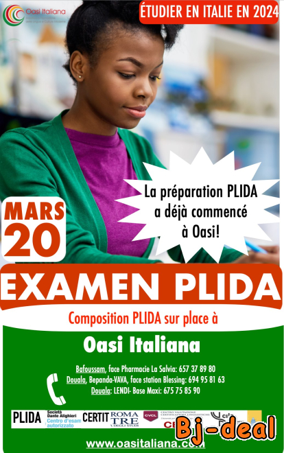 Main image of EXAMEN CELI DU 13 MARS ET EXAMEN PLIDA DU 20 MARS