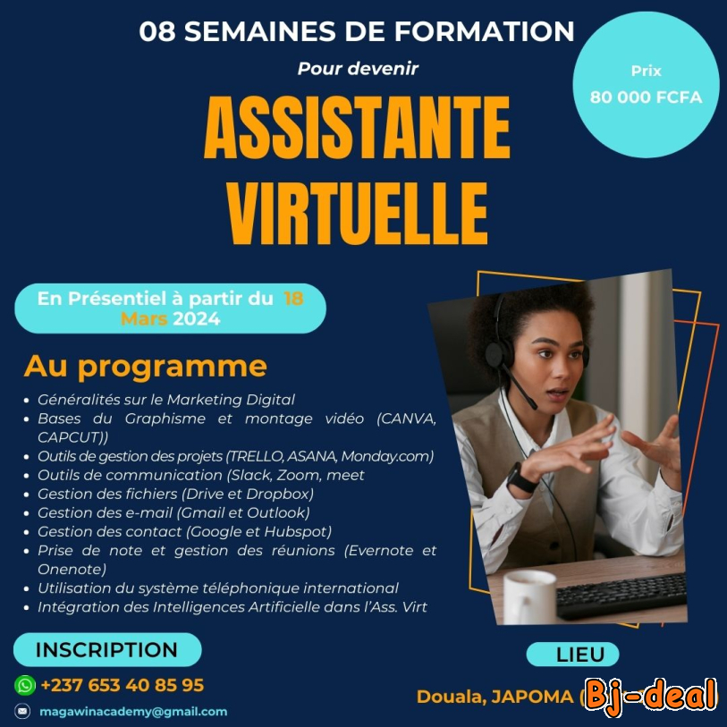 Main image of Formation Assistante Virtuelle Douala