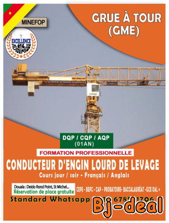 Main image of Grue à tour GME Formation en conduite engin lourd