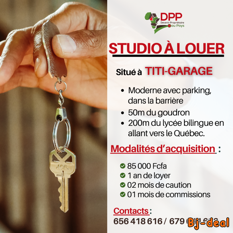 Image principale de Studio Moderne A Louer