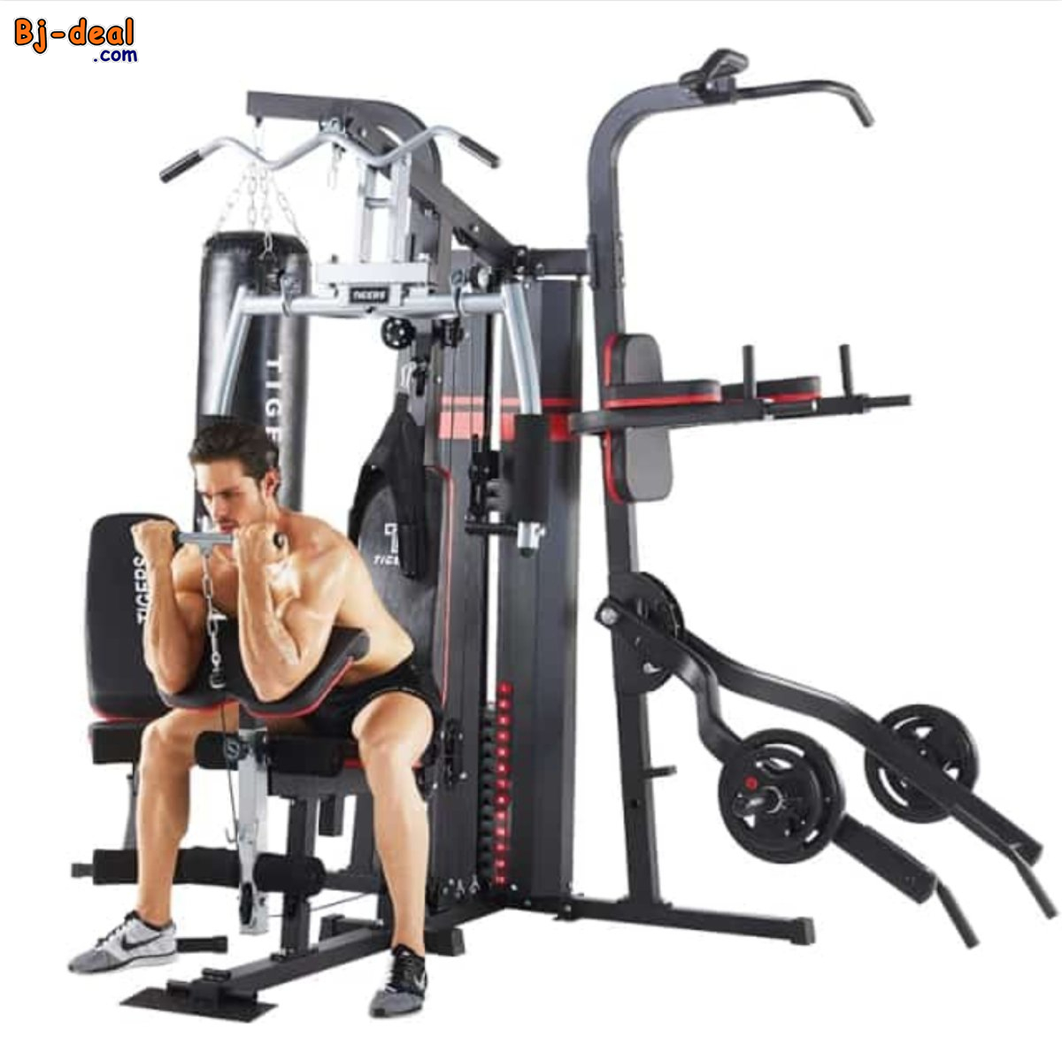 Main image of Nouveauté -Appareil de Musculation Multifonction avec Sac de Frappe