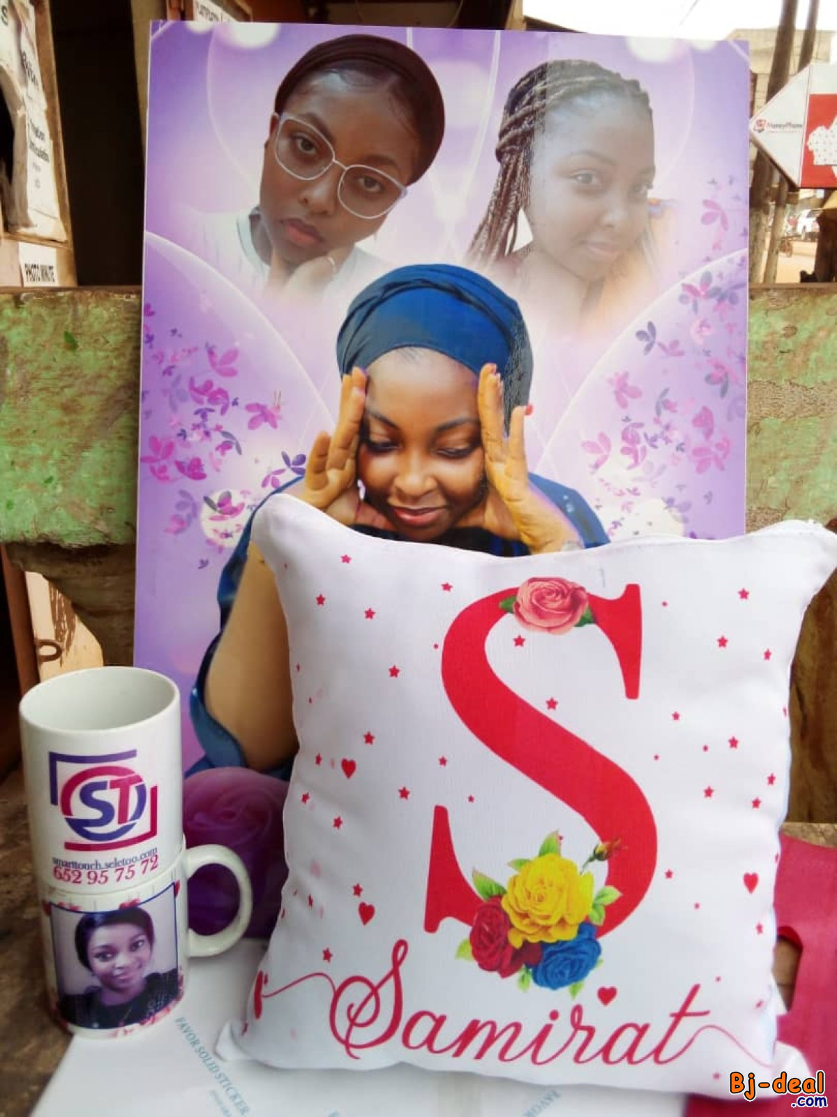 Main image of coussin personnalisé cadeau original made in cameroun