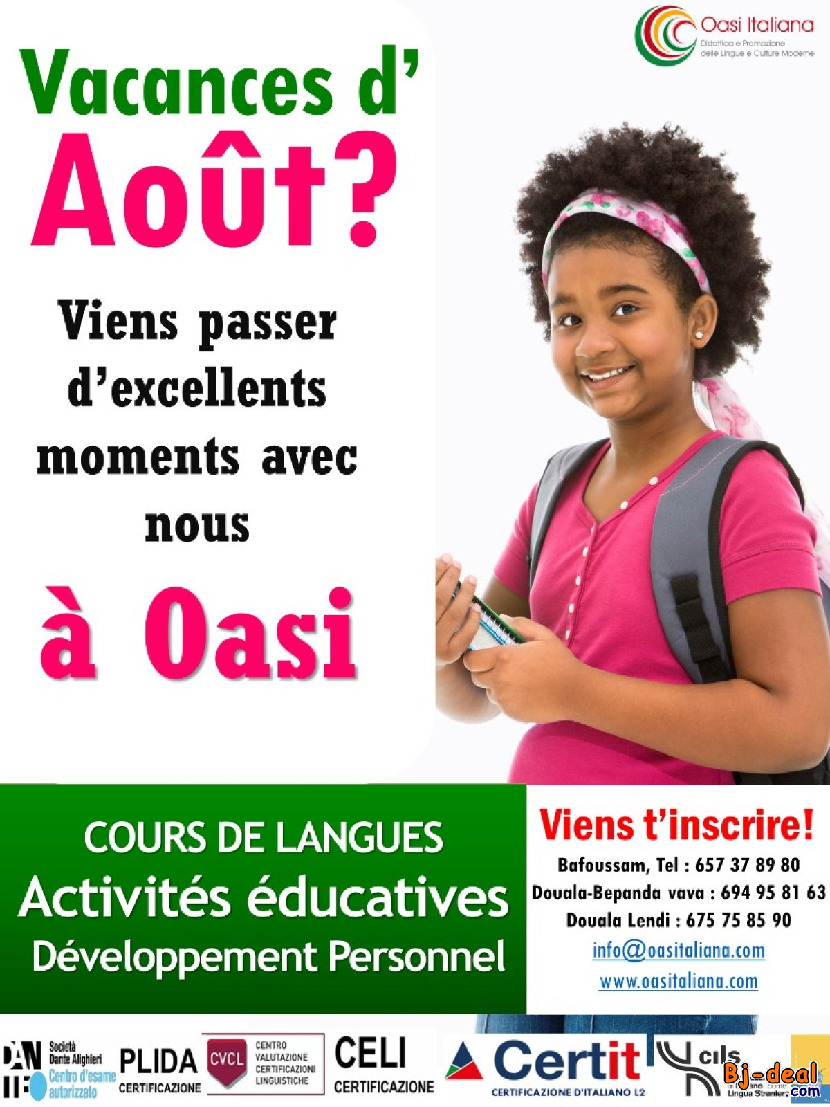 Main image of COURS SPÉCIAL VACANCES À LENDI