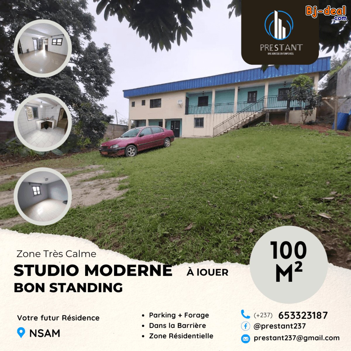 Image principale de Studio Moderne Bon Standing à louer à Nsam Escale