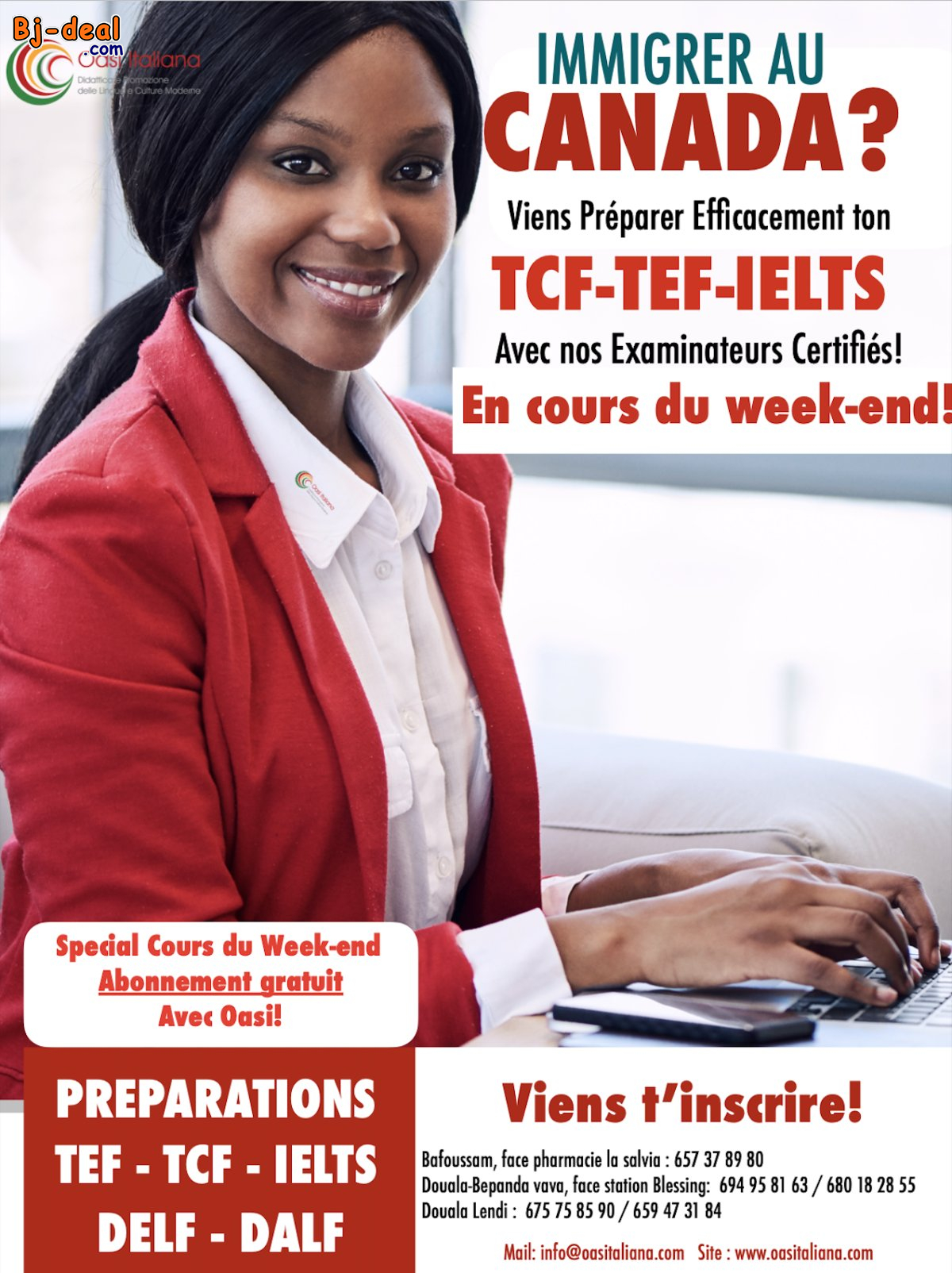Image principale de DESTINATION CANADA COURS DE PRÉPARATION AU TCF TEF IELTS DELF DALF