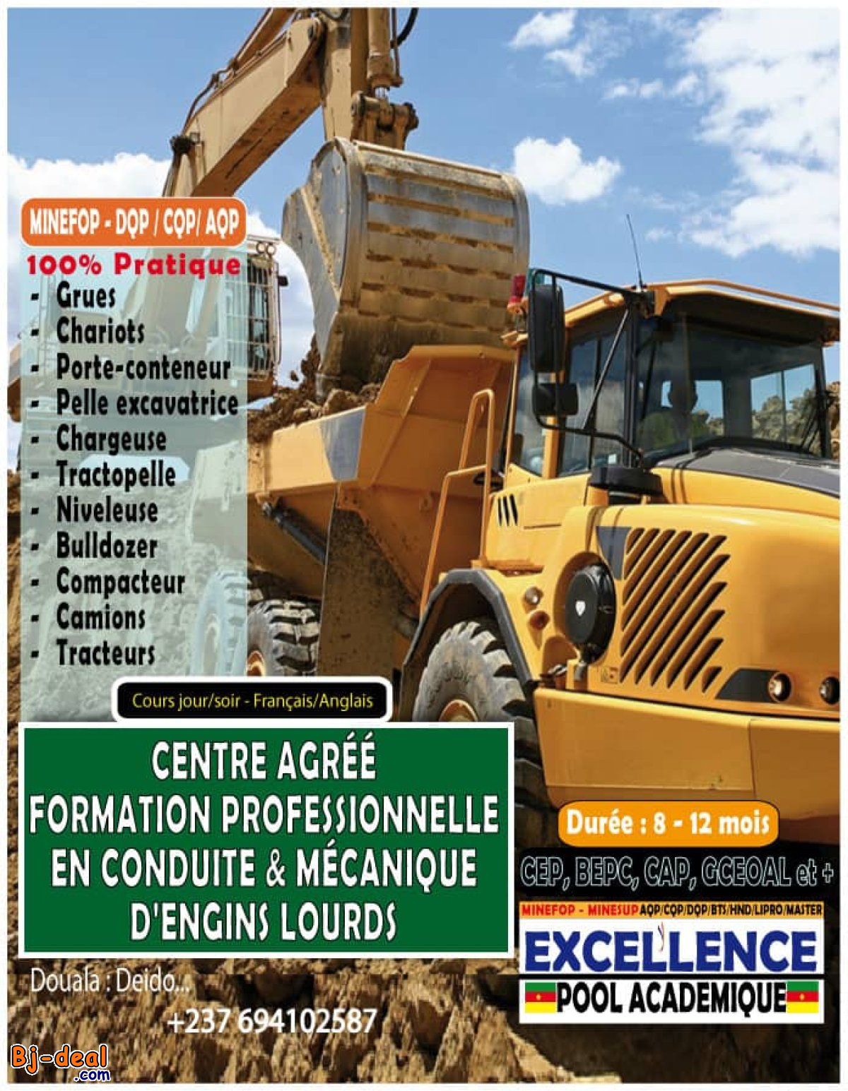 Main image of CENTRE DE FORMATION PROFESSIONNEL AGRÉÉ ET SPÉCIALISÉ EN CONDUITE ET MÉCANIQUE D&amp;#039;ENGINS LOURDS