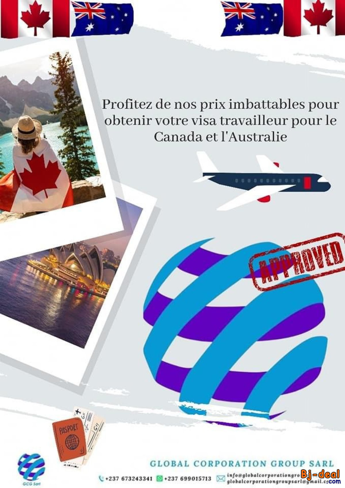 Image principale de voyagez partout dans le monde avec notre agence GCG Sarl