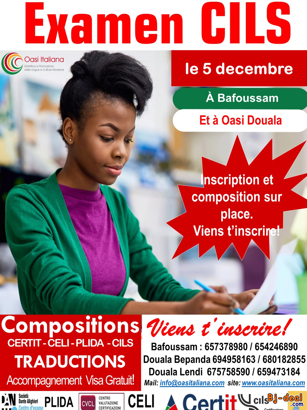 Main image of INSCRIPTION EXAMEN CILS DU 5 DÉCEMBRE