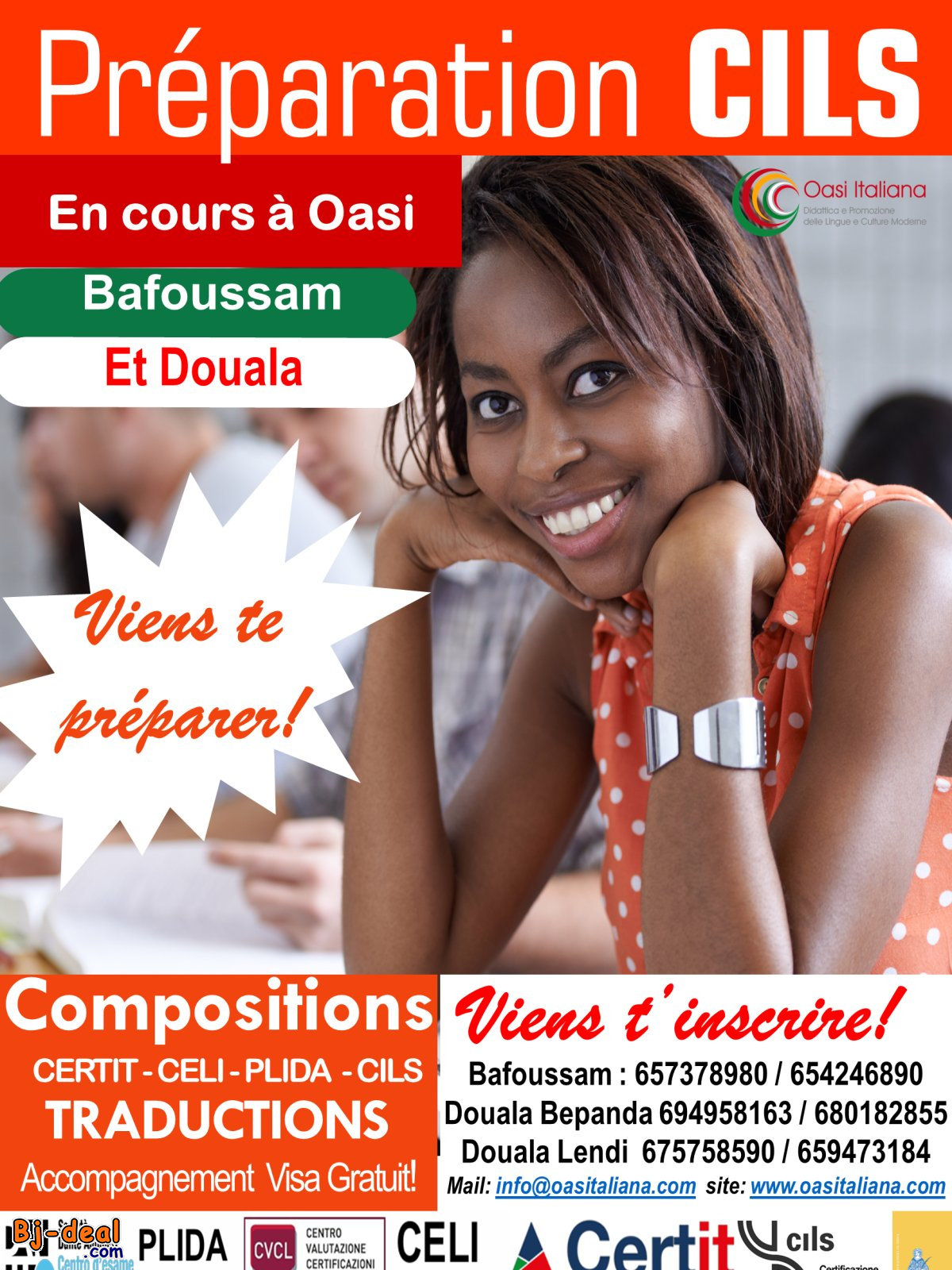 Main image of PRÉPARATION EXAMEN CILS EN COURS À OASI ITALIANA