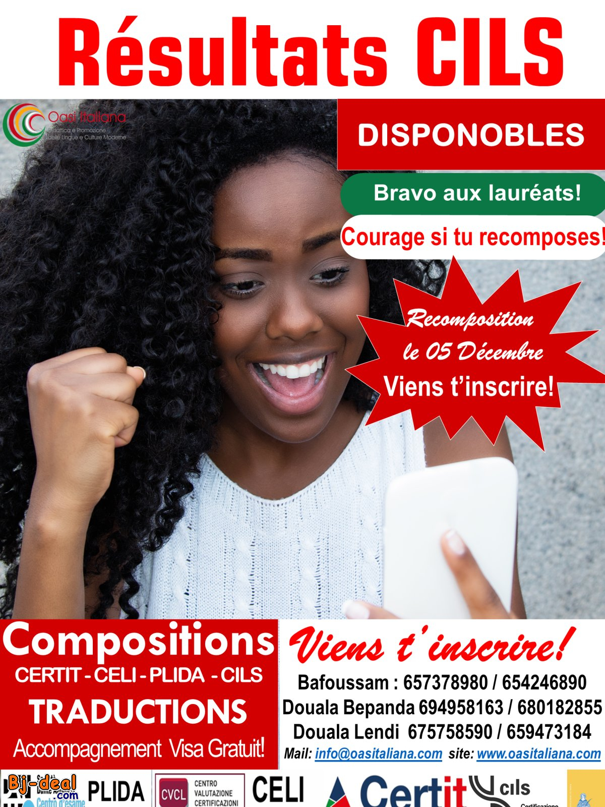 Main image of RÉSULTATS EXAMEN CILS DISPONIBLES