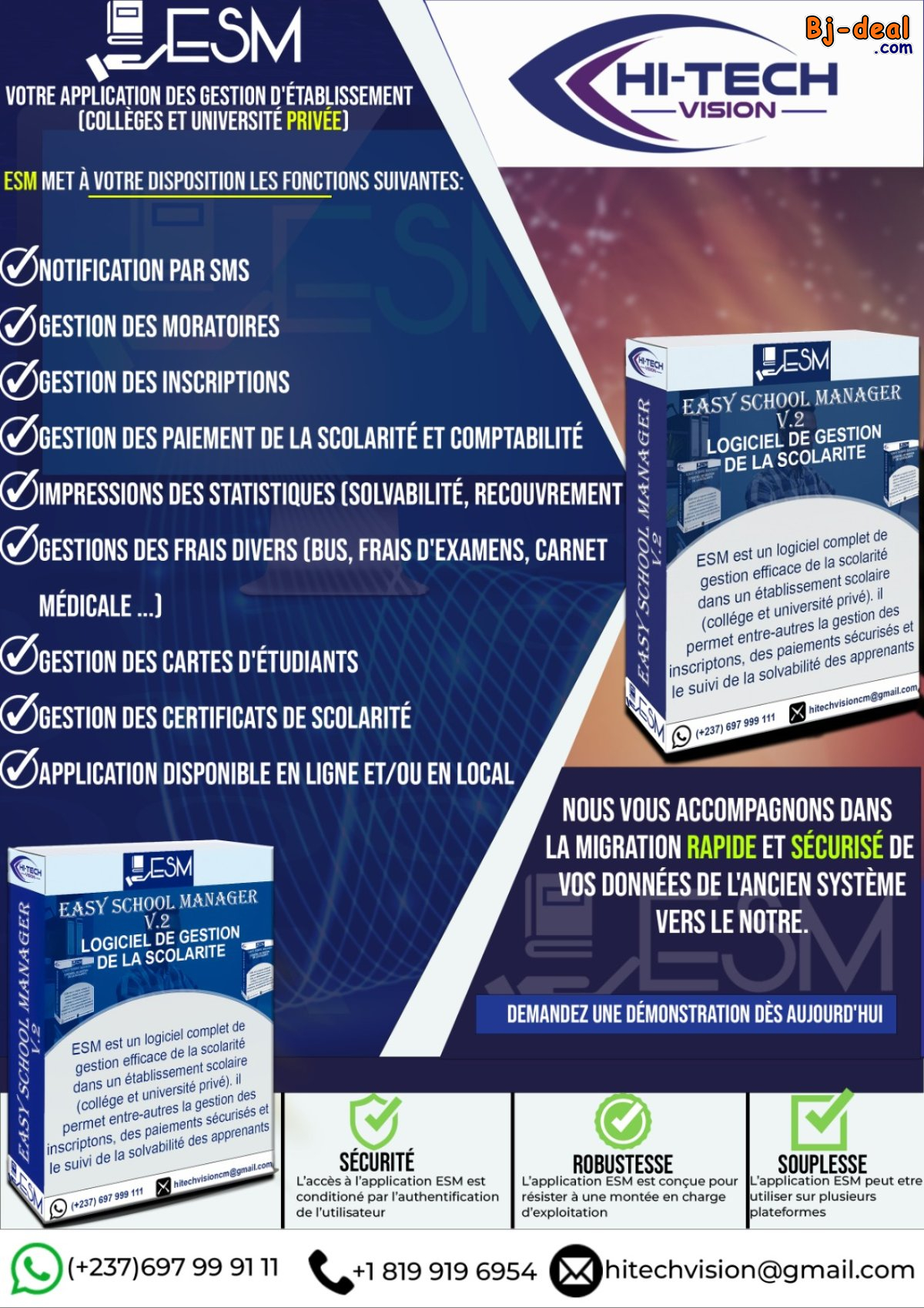 Main image of Logiciel de gestion  scolaire au Cameroun