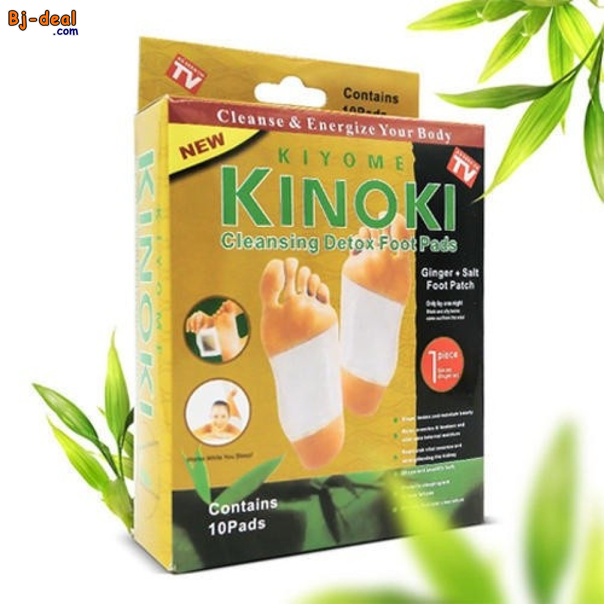 Main image of Détoxifiez votre corps et retrouvez de l&amp;#039;énergie avec Kinoki Cleanse &amp;amp; Energize Foot Patch