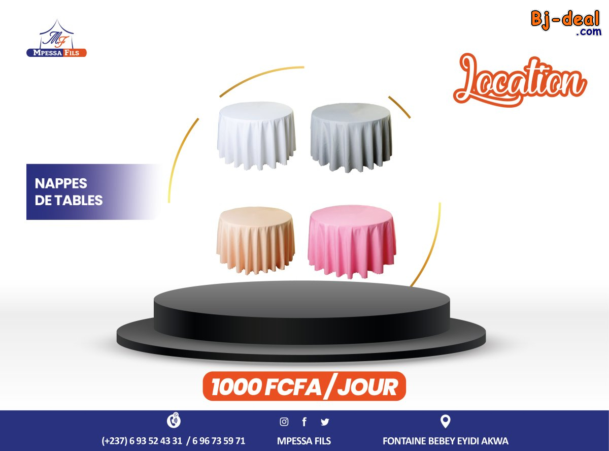 Main image of Location de grandes nappes de table