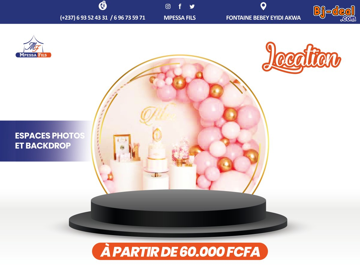 Main image of Réalisation d&amp;#039;espace photo avec backdrop