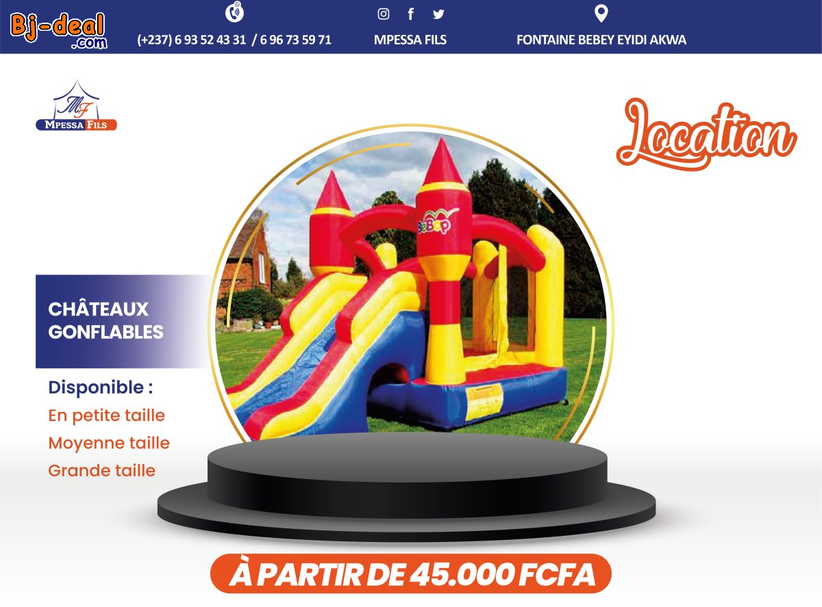 Main image of Location de château gonflable plusieurs tailles disponibles