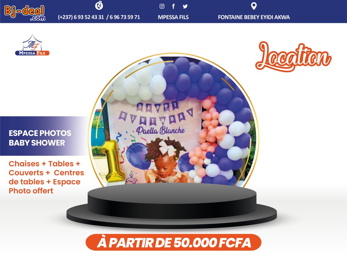 Main image of Réalisation d&amp;#039;espace photo et baby shower