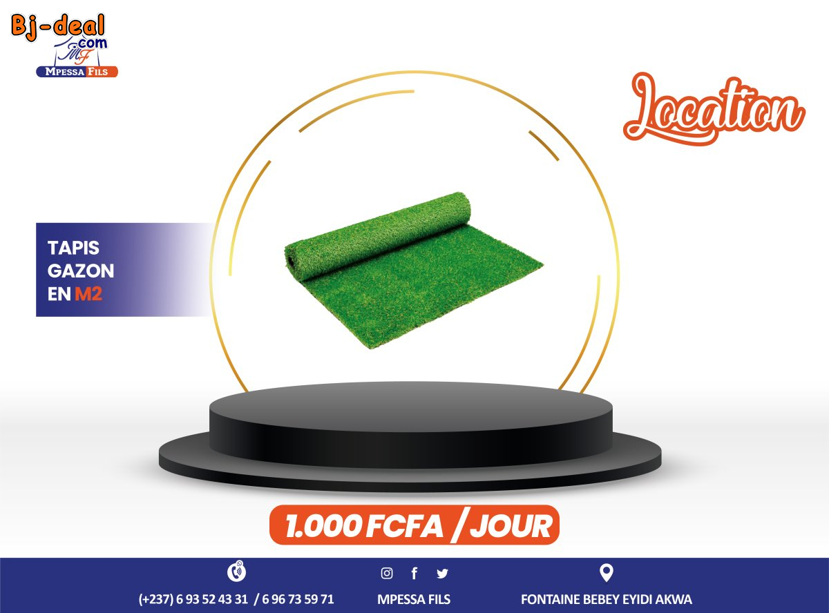 Main image of Location tapis gazon en mètre carré