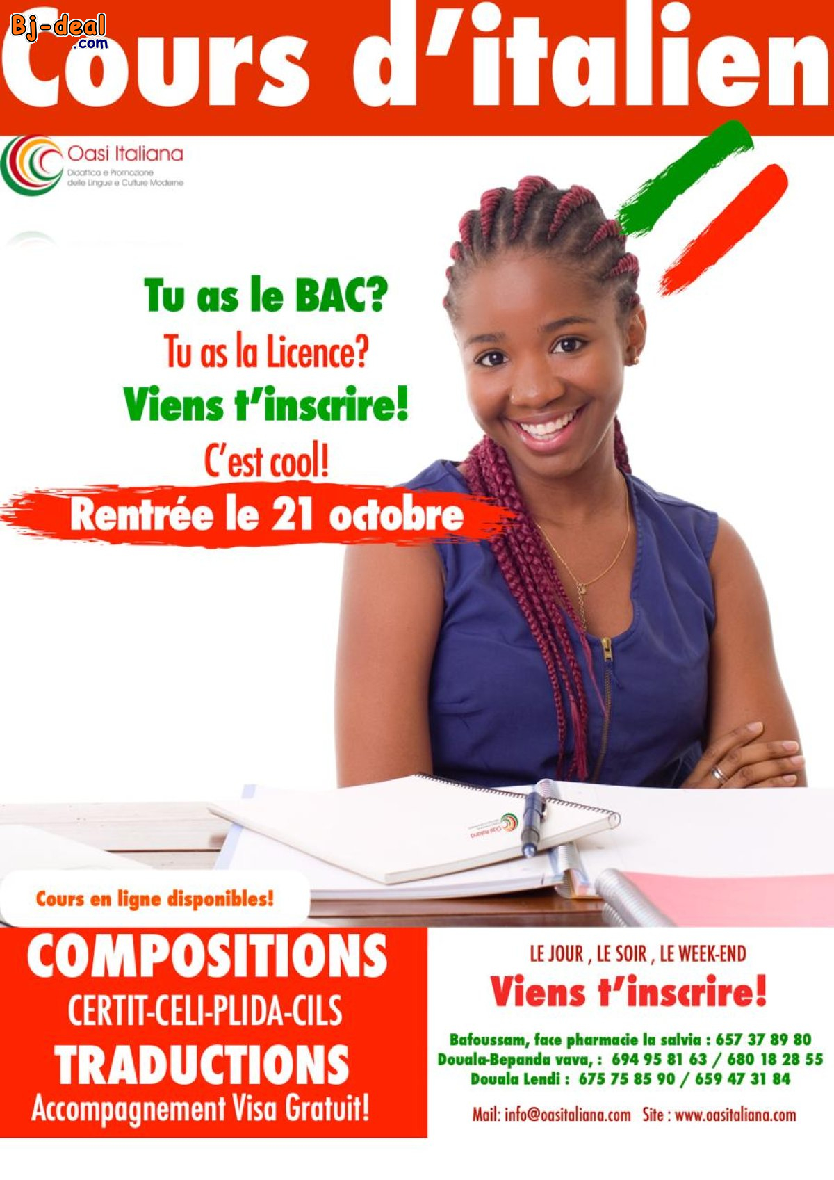 Main image of 21 Octobre 2024 NOUVELLE RENTRÉE COURS D&amp;#039;ITALIEN