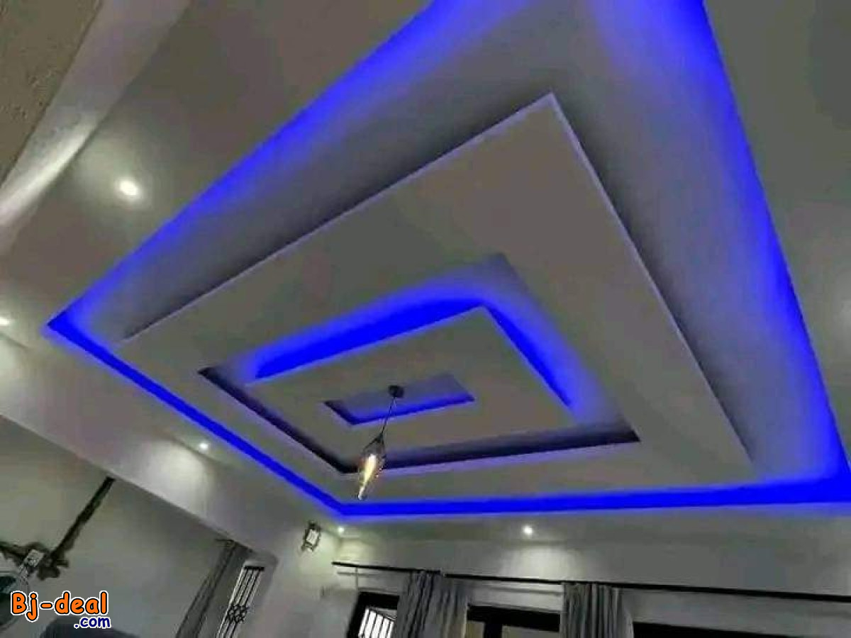 Main image of Decoration des murs et plafonds en placoplâtre  enduit murale et peinture