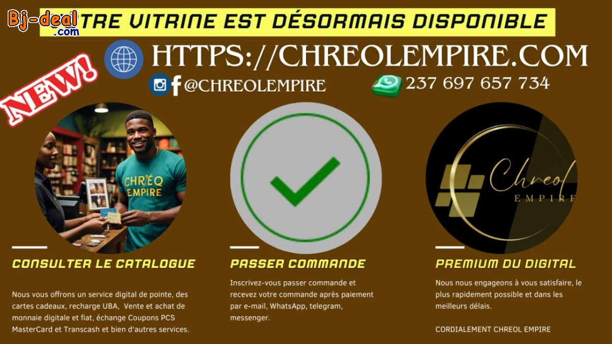 Main image of Achetez ta carte cadeau facilement chez Chreol Empire