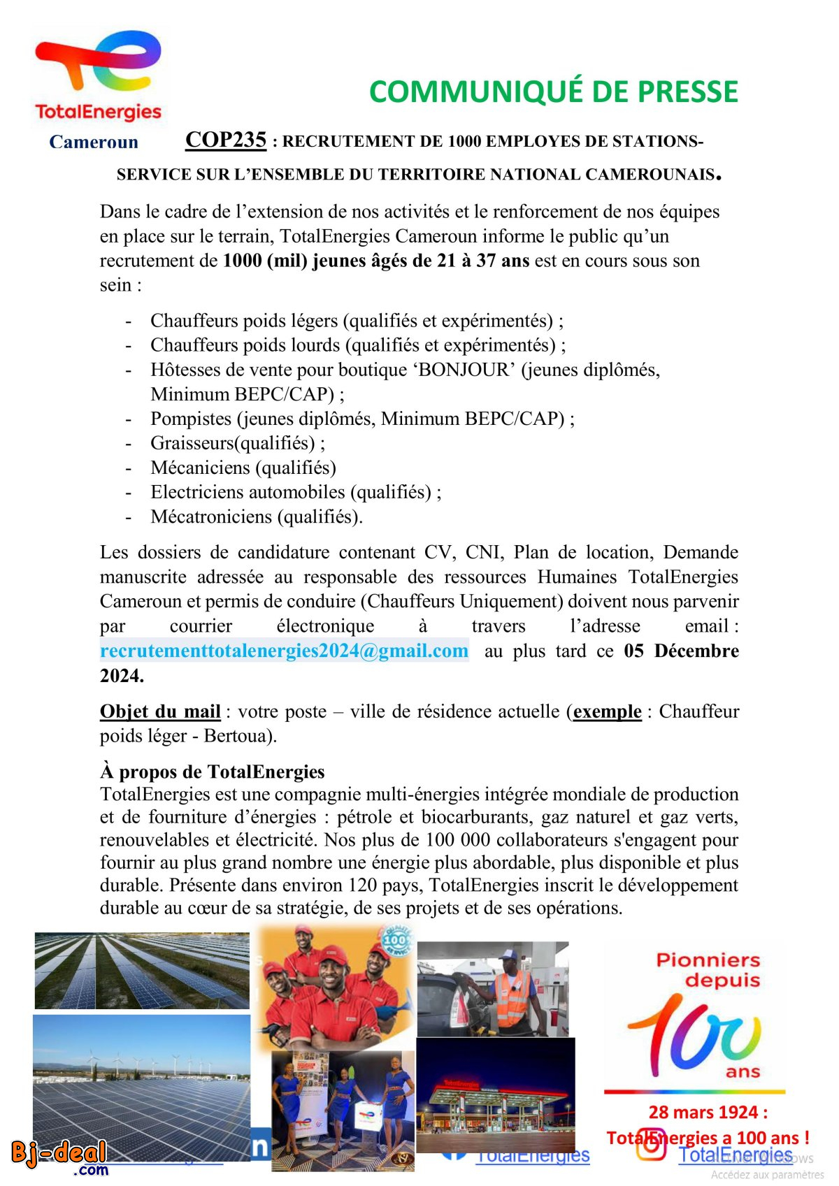 Main image of pompistes et hotesses dans les stations TotalEnergies