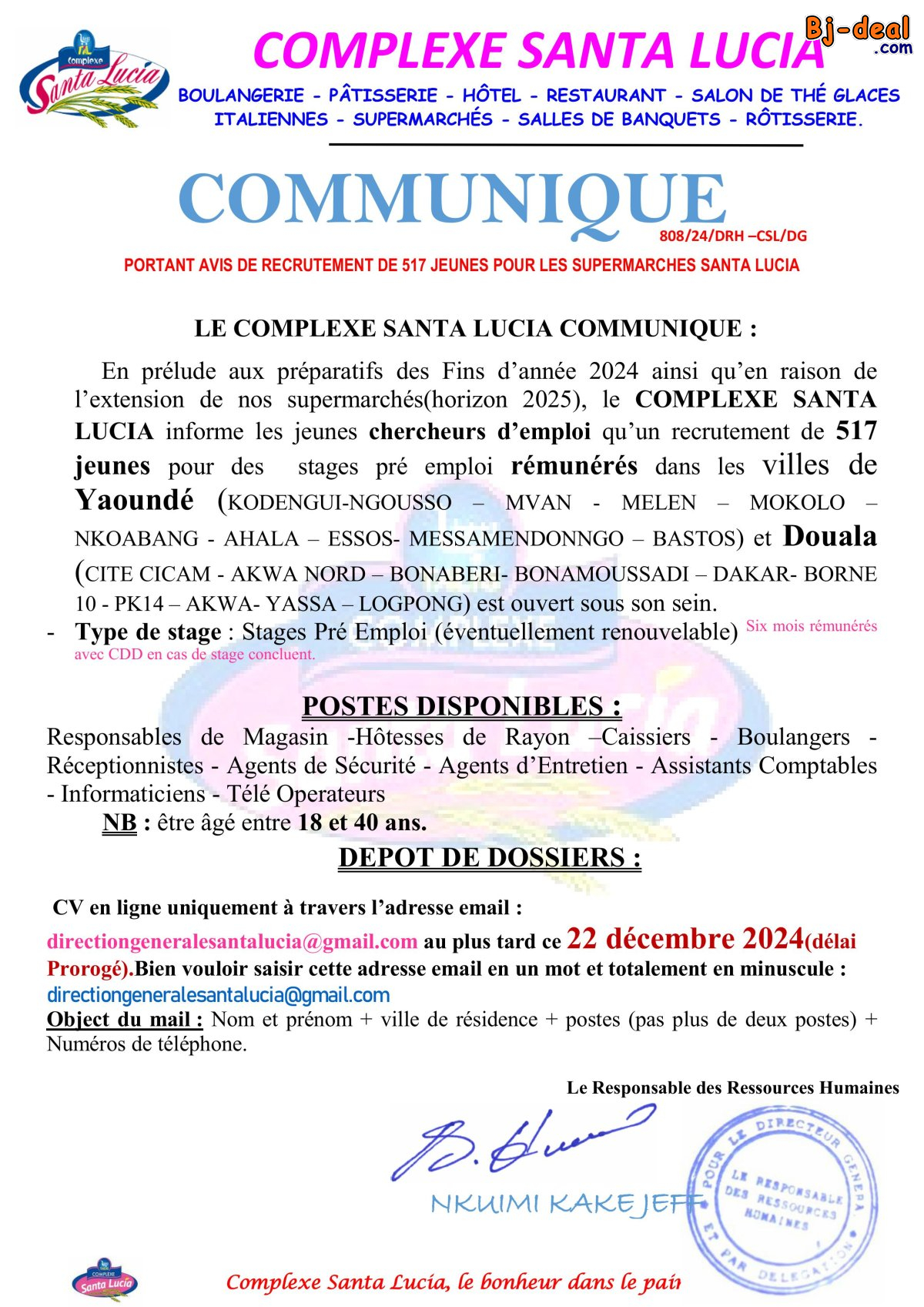 Main image of 517 employés de supermarchés urgent