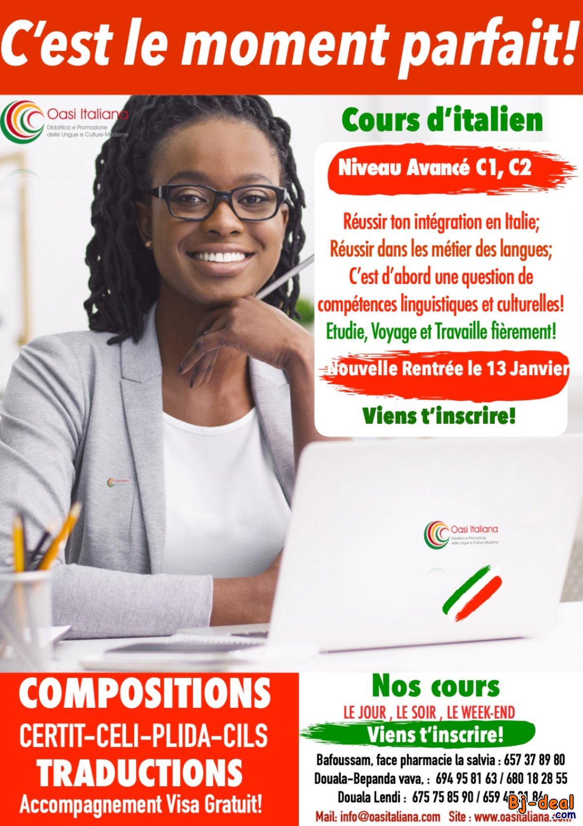 Main image of COURS D&amp;#039;ITALIEN NIVEAU AVANCÉ C1 C2