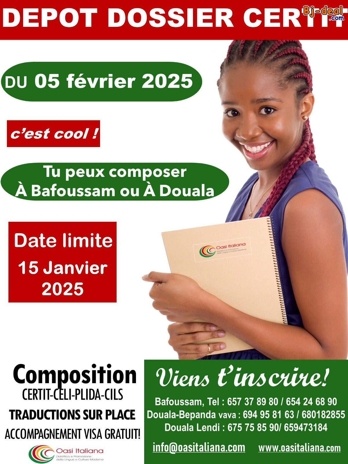 Image principale de DATE LIMITE DÉPÔT DOSSIER CERTIT DU 05 FÉVRIER